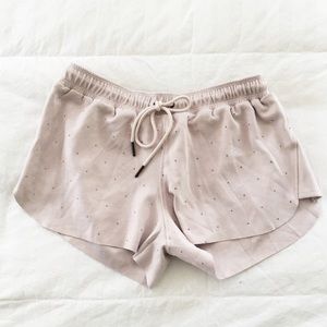 David Lerner Studded Drawstring Shorts